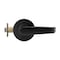 Trans Atlantic Co. LSV Saturn Standard Duty Matte Black Grade 2 Commercial Cylindrical Passage Hall/Closet Door Handle DL-LSV10-US10B - alternate 8